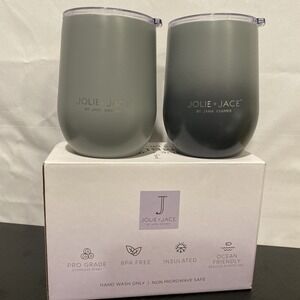 Jolie + Jace By Jane Kramer Stainless Steel Wine‎ Tumbler Set
